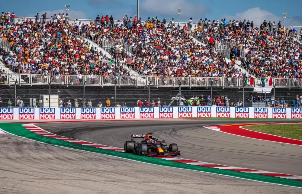 Sports car racing done Austin's Formula One racetrack in Austin, Texas