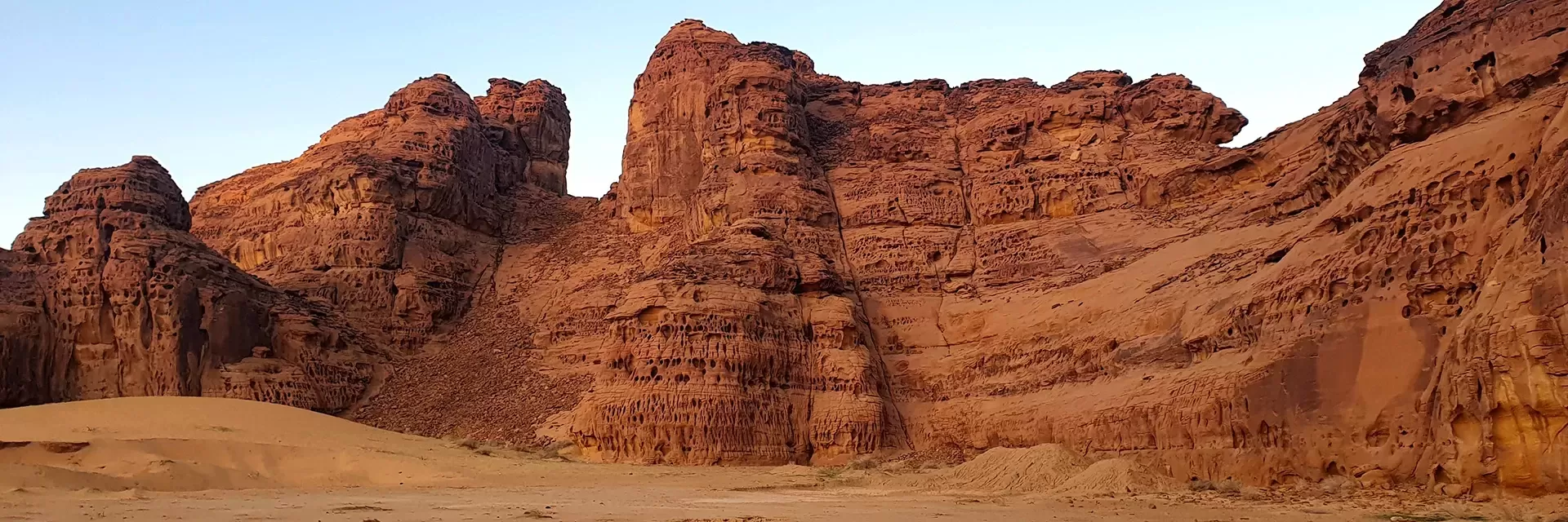 Desert rocks in Alula, Saudi Arabia