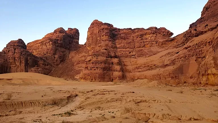 Desert rocks in Alula, Saudi Arabia