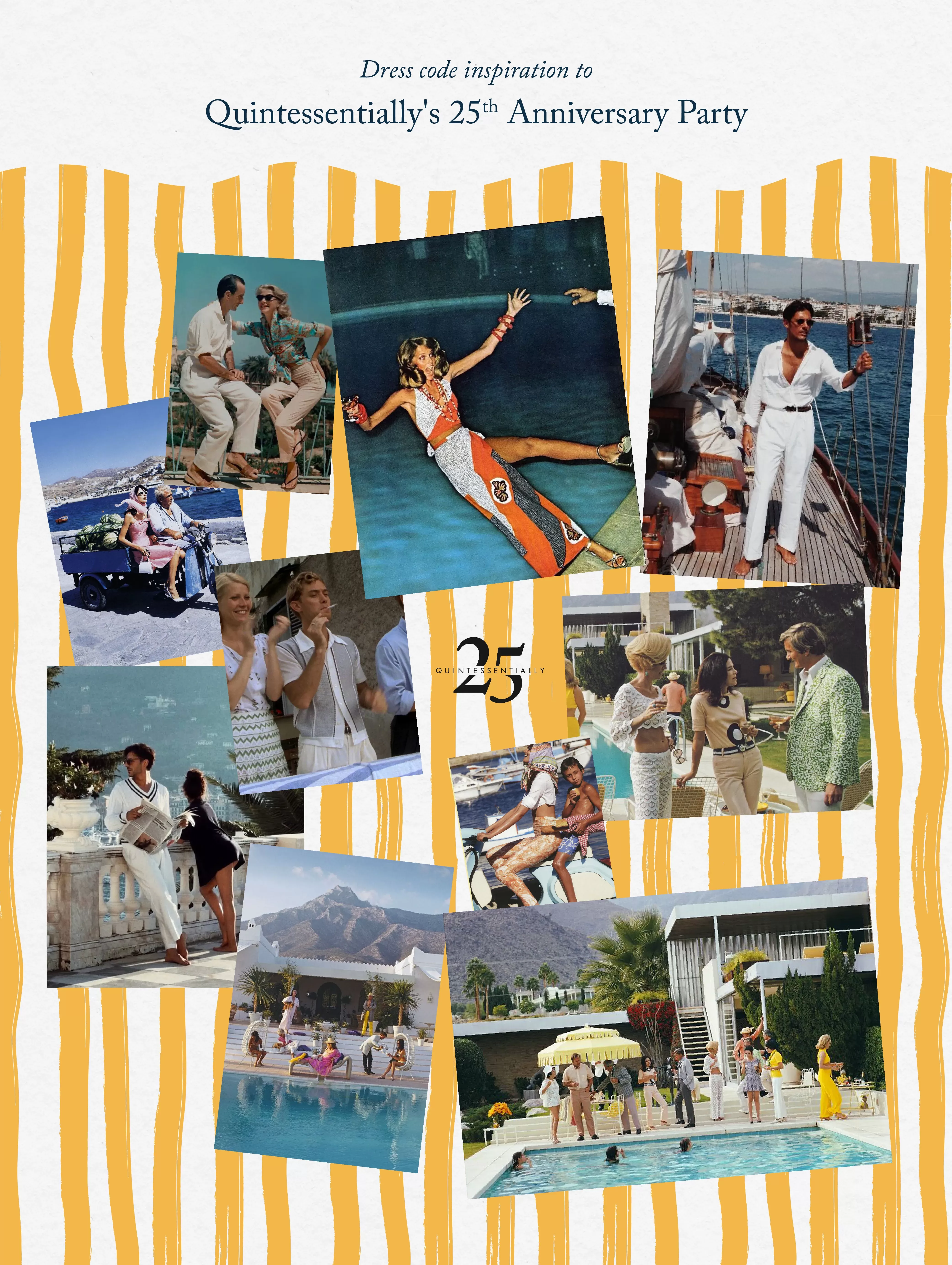 Gala dress code inspiration stripes copy