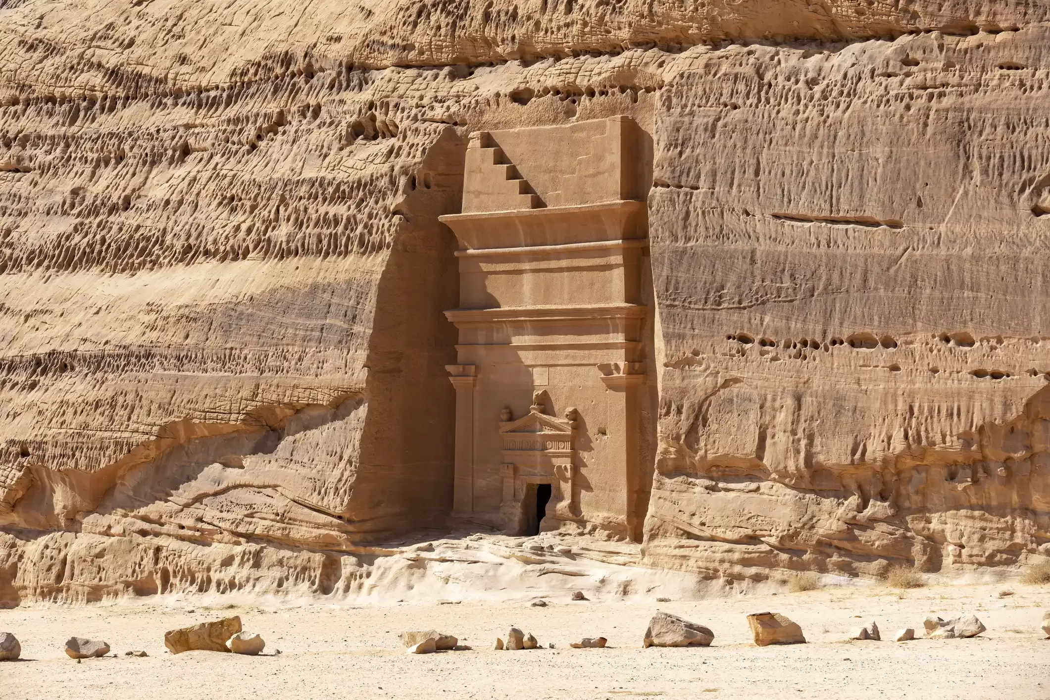 Entrance in desert