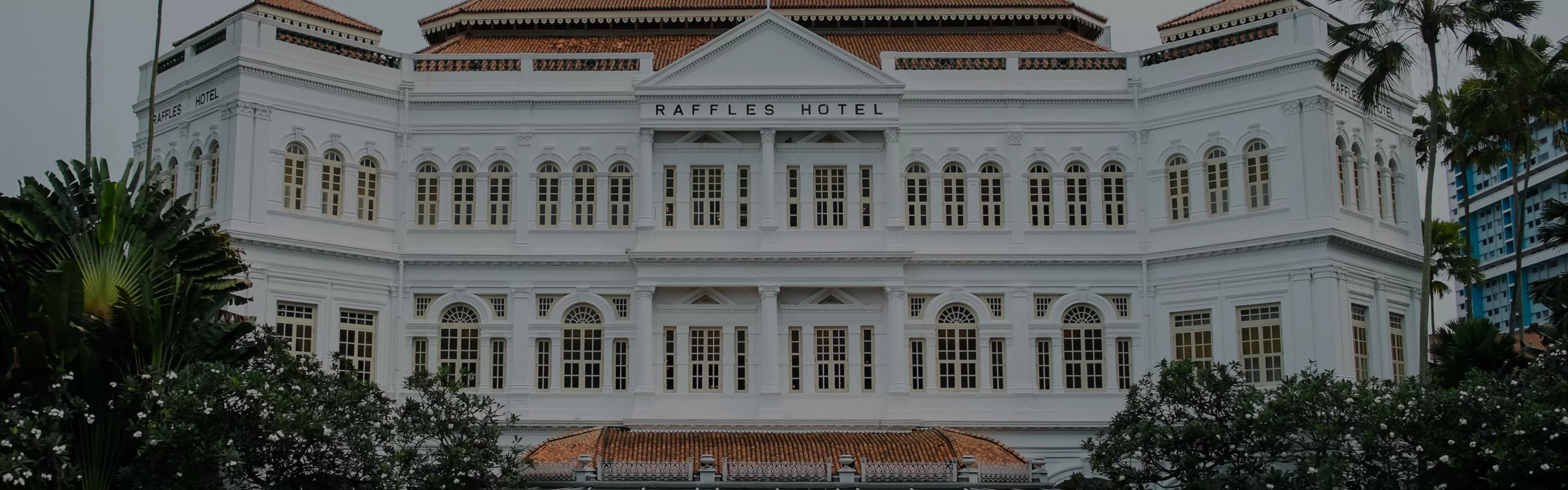 Front of Raffles hotel, Singapore