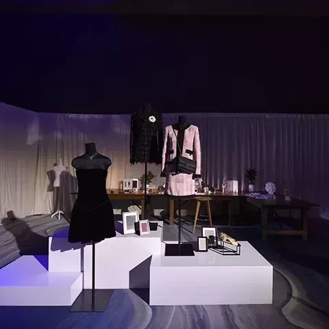 Room full of Chanel items
