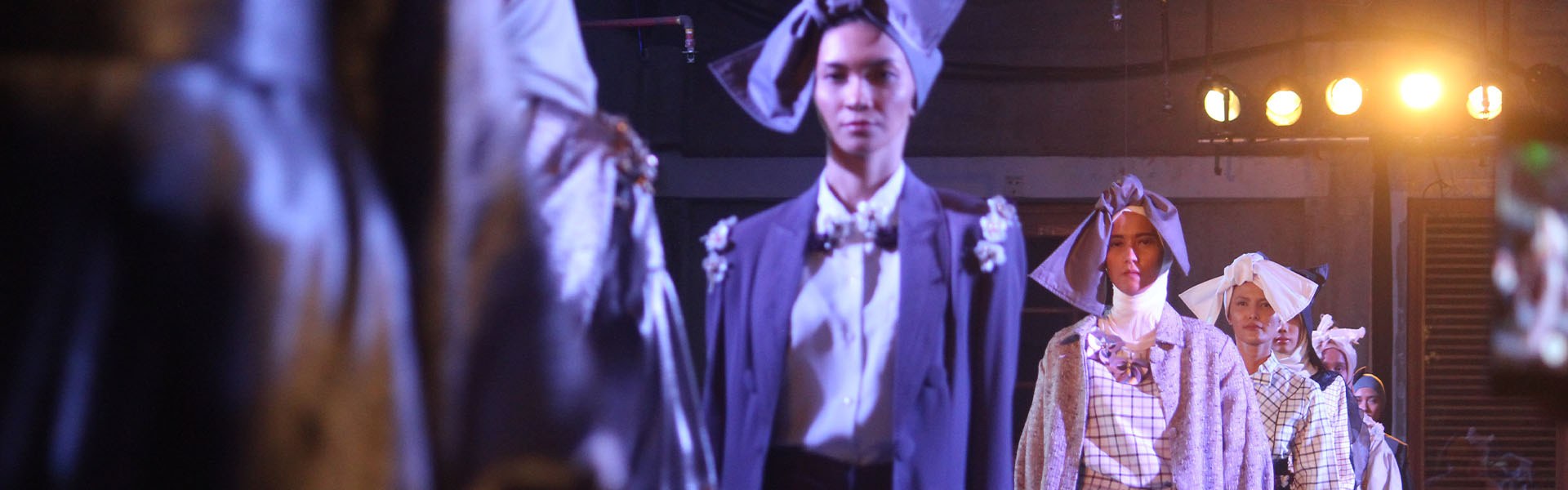 Models on the catwalk