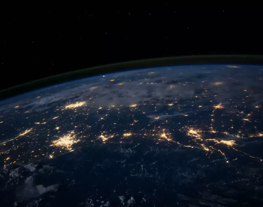 View of the world from space