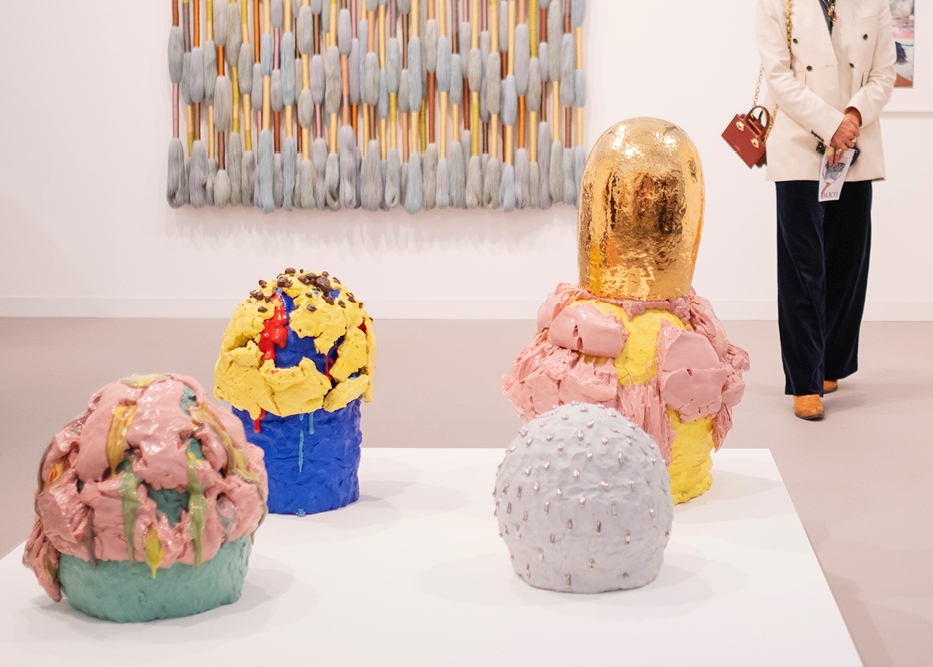Bright sculptures at Frieze