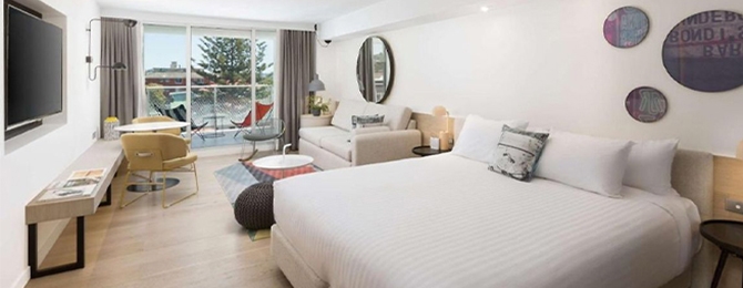 Bedroom at QT Bondi