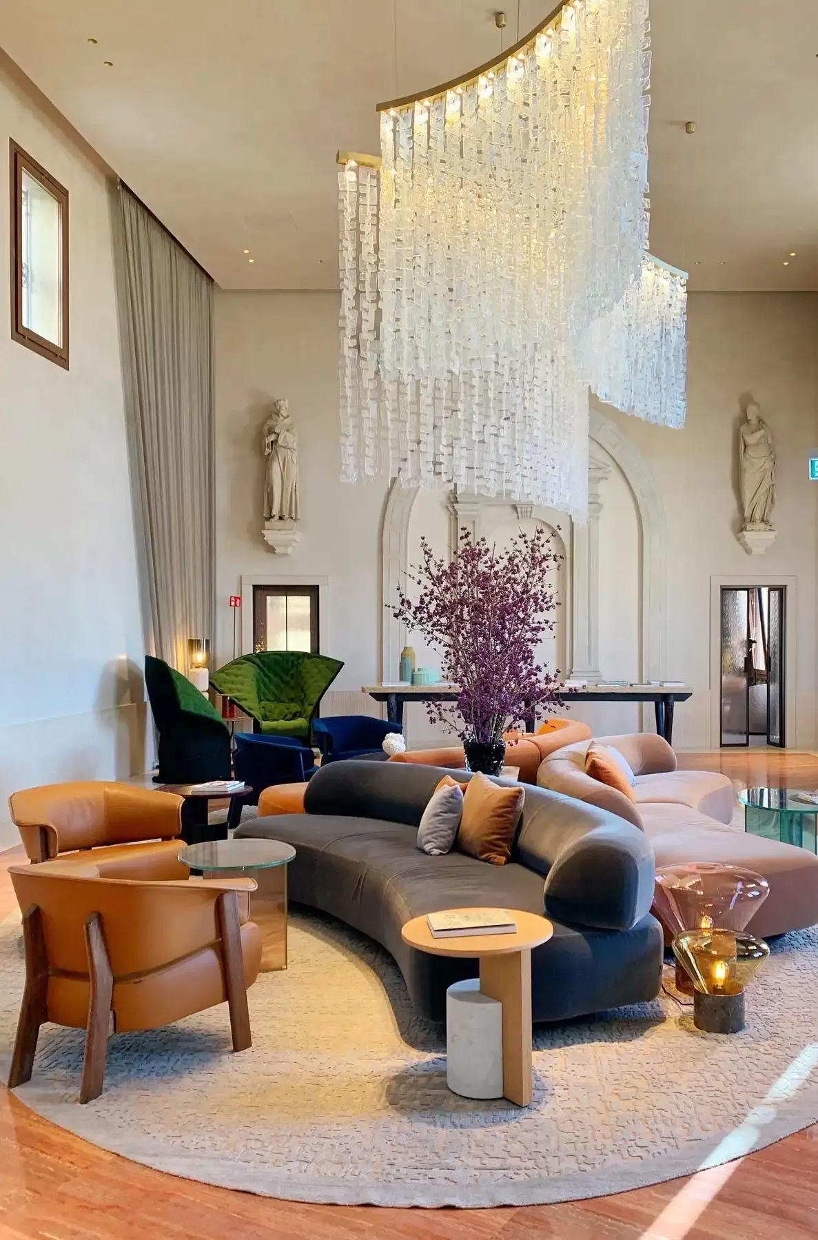 Luxurious interior at Ca’ di Dio, a new hotel designed by acclaimed designer Patricia Urquiola in Venice