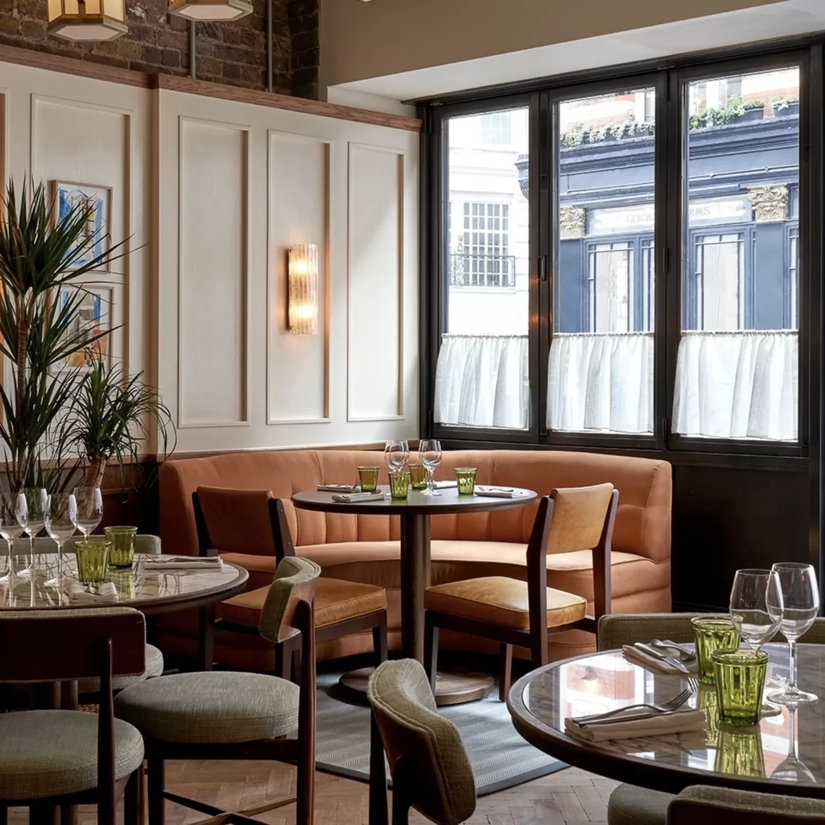Cosy neighborhood-feel interior at Nessa, Soho