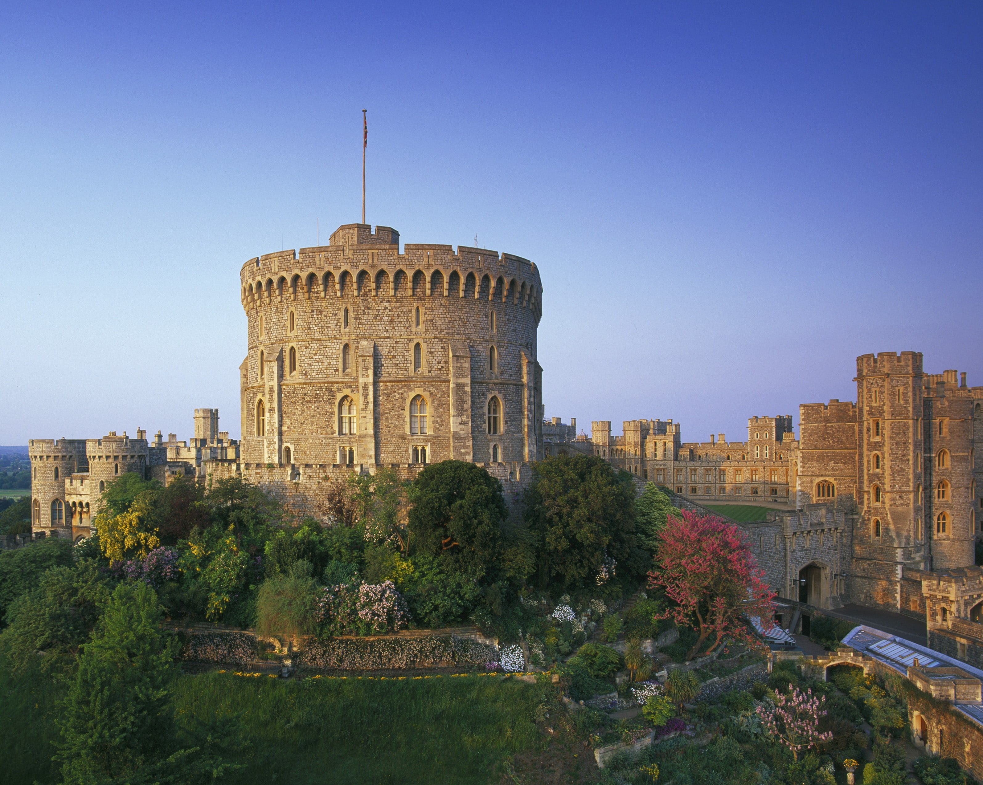 View of exterior of Windsor Castle