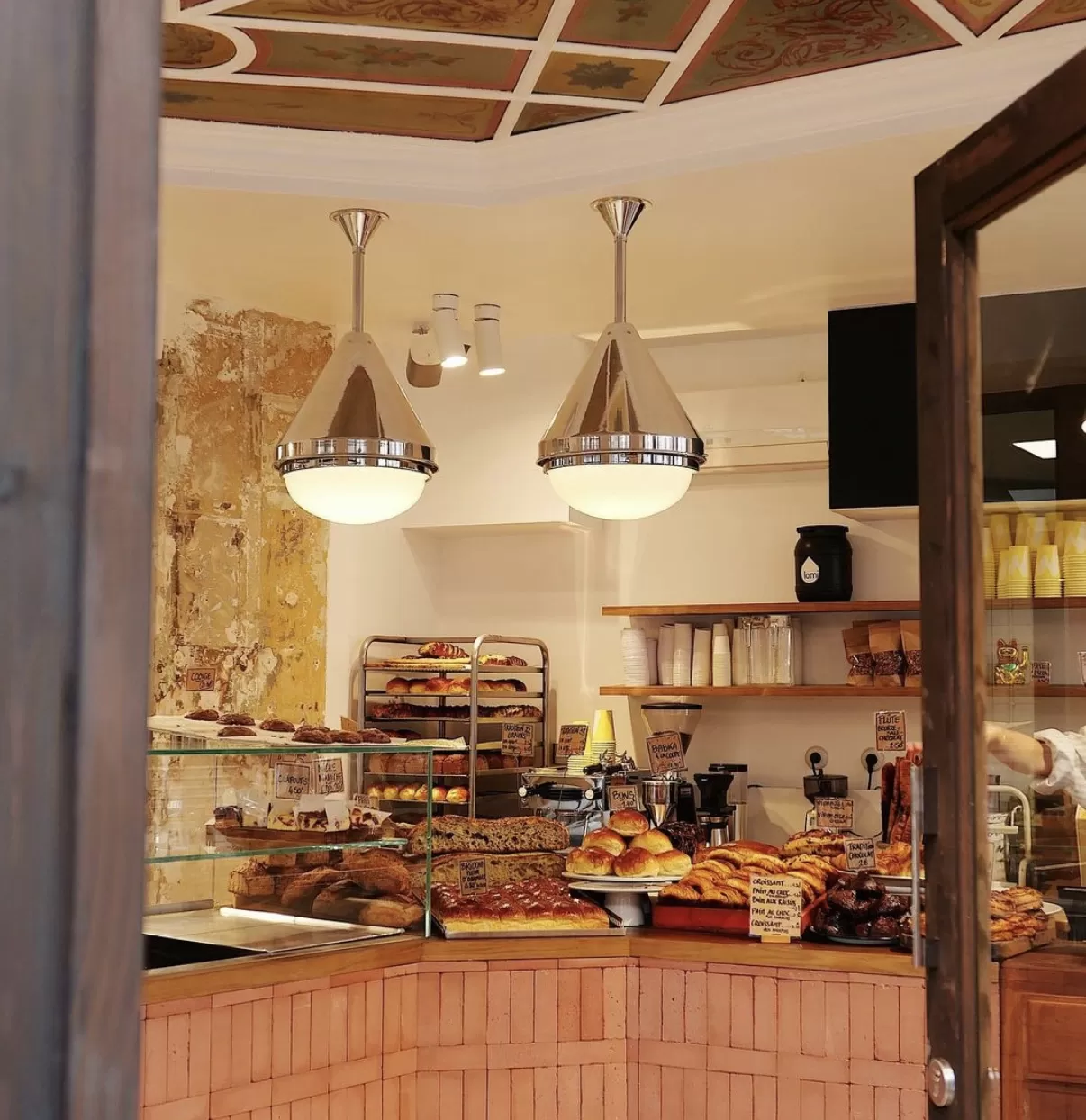 Parisian pastry shop interior at Mamiche, Paris
