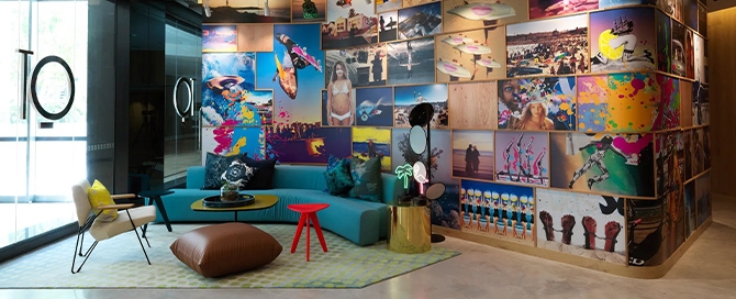 QT Bondi lobby Shaun Gladwell art installation