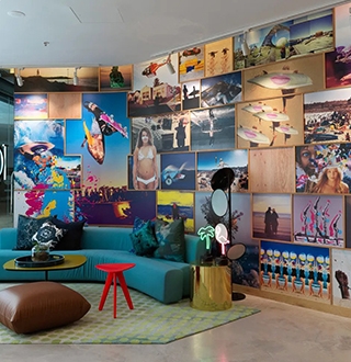 QT Bondi lobby Shaun Gladwell art installation