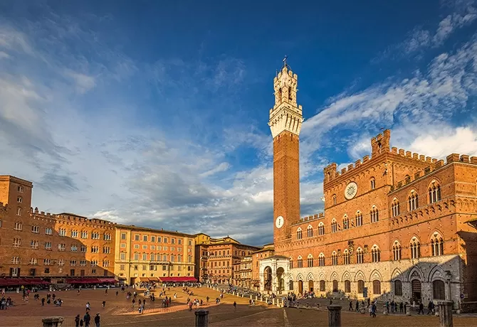 Beautiful town of Siena, Tuscany, Italy