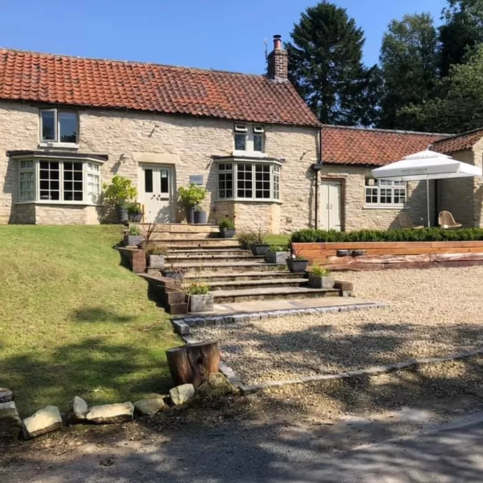 Old stone building of The Hare, North Yorkshire