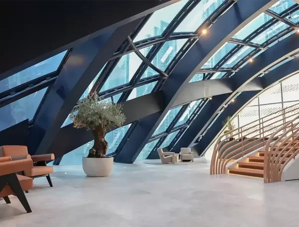 Luxury tower interior of Ouronyx clinic, Dubai