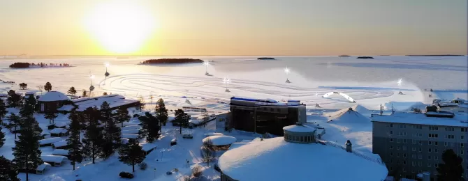 ROC championships on snow and ice coruse at the frozen ocean resort of Pite Havsbad, Sweden