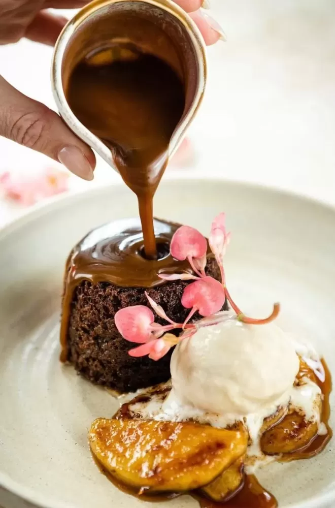 Chocolate desert served at Mallow, Borough