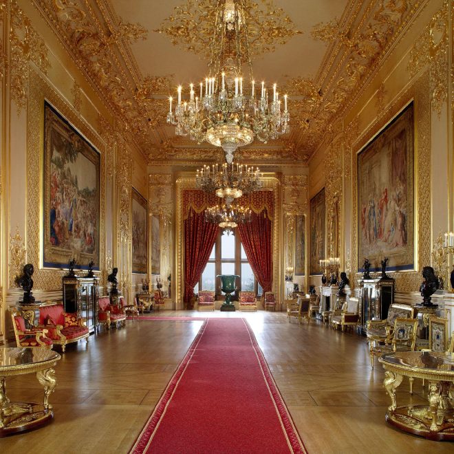 Luxury grand Reception Room inside a castle