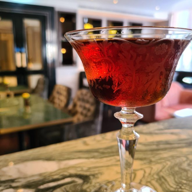 Port cocktail at 1857 St Jamess Hotel and Club