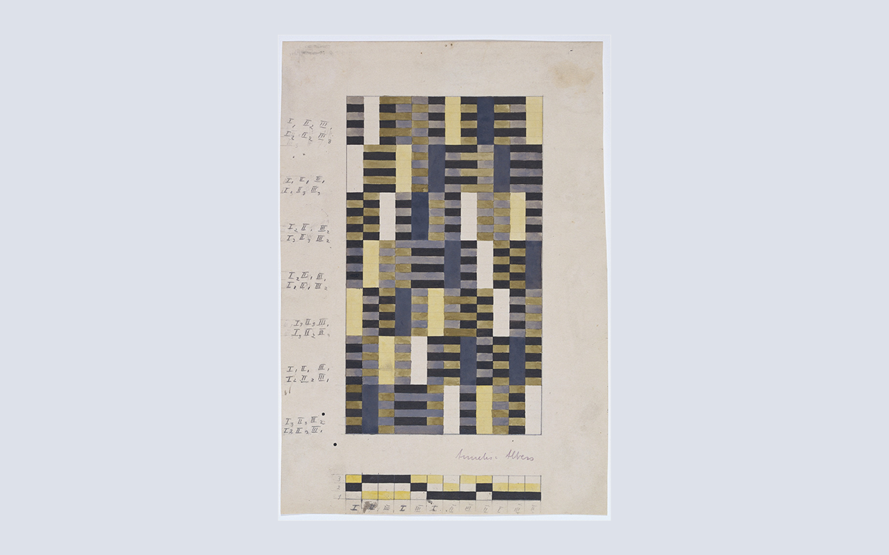 Anni Albers Design for wall ahanging 1926 Image from MOMA c