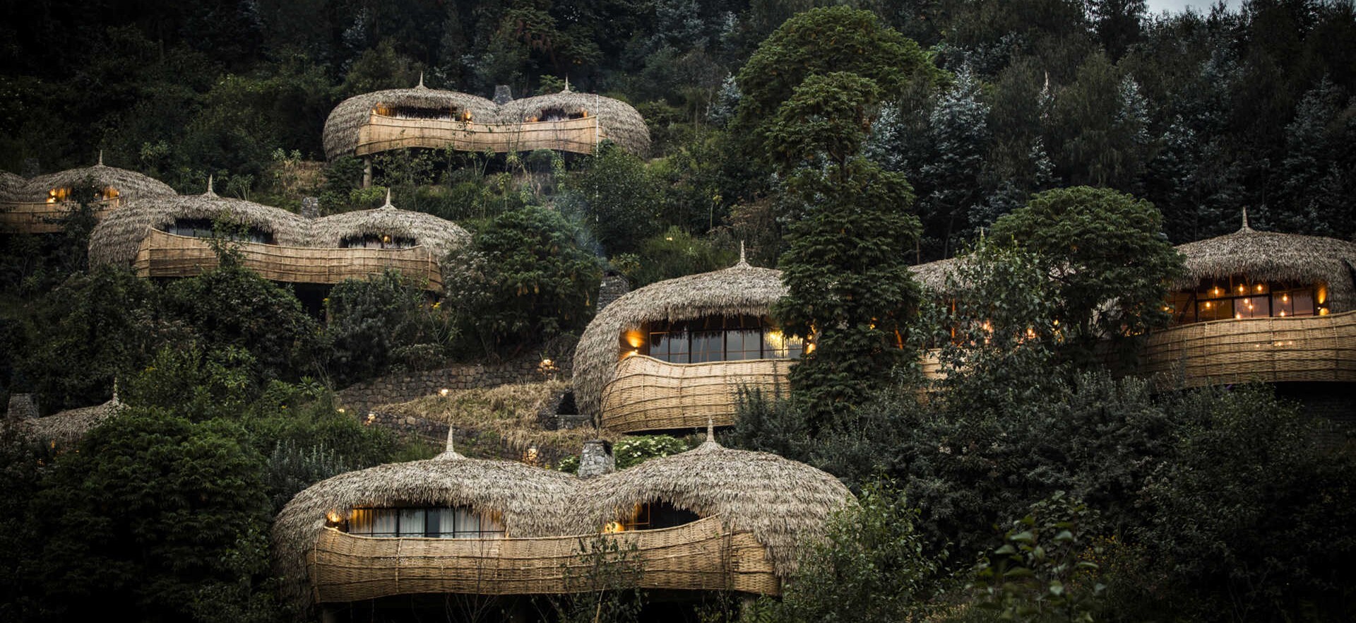 Bisate Lodge Tatched Lodges Jungle Rwanda