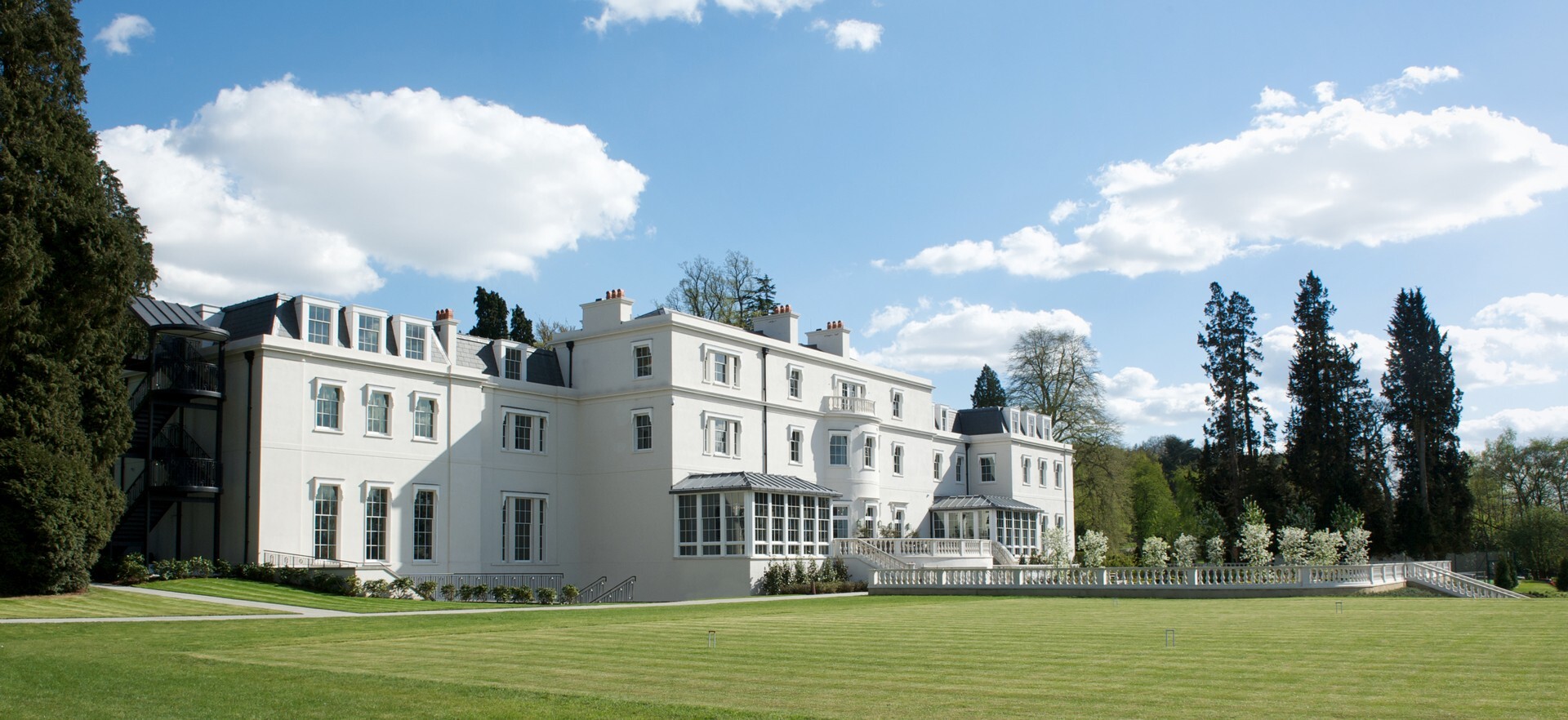 Coworth Park Exterior View Facade Grounds Main House England