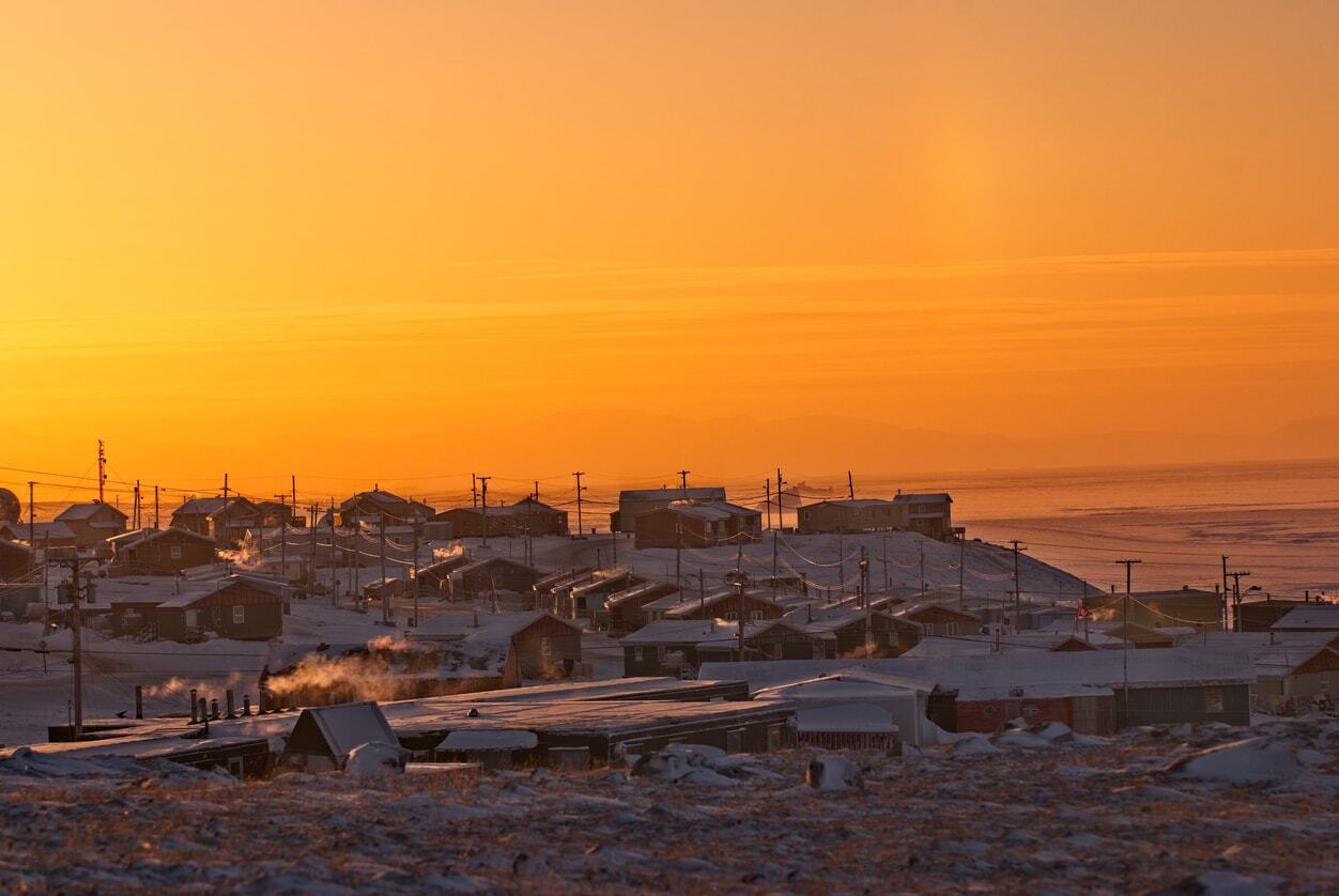 Pond Inlet Nunavut Canada an Inuit community on Baffin Island min