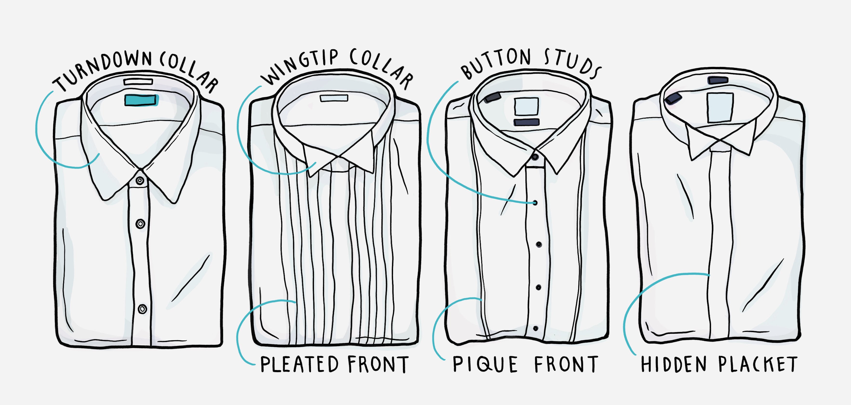 Illustrative guide on how to wear dress shirts