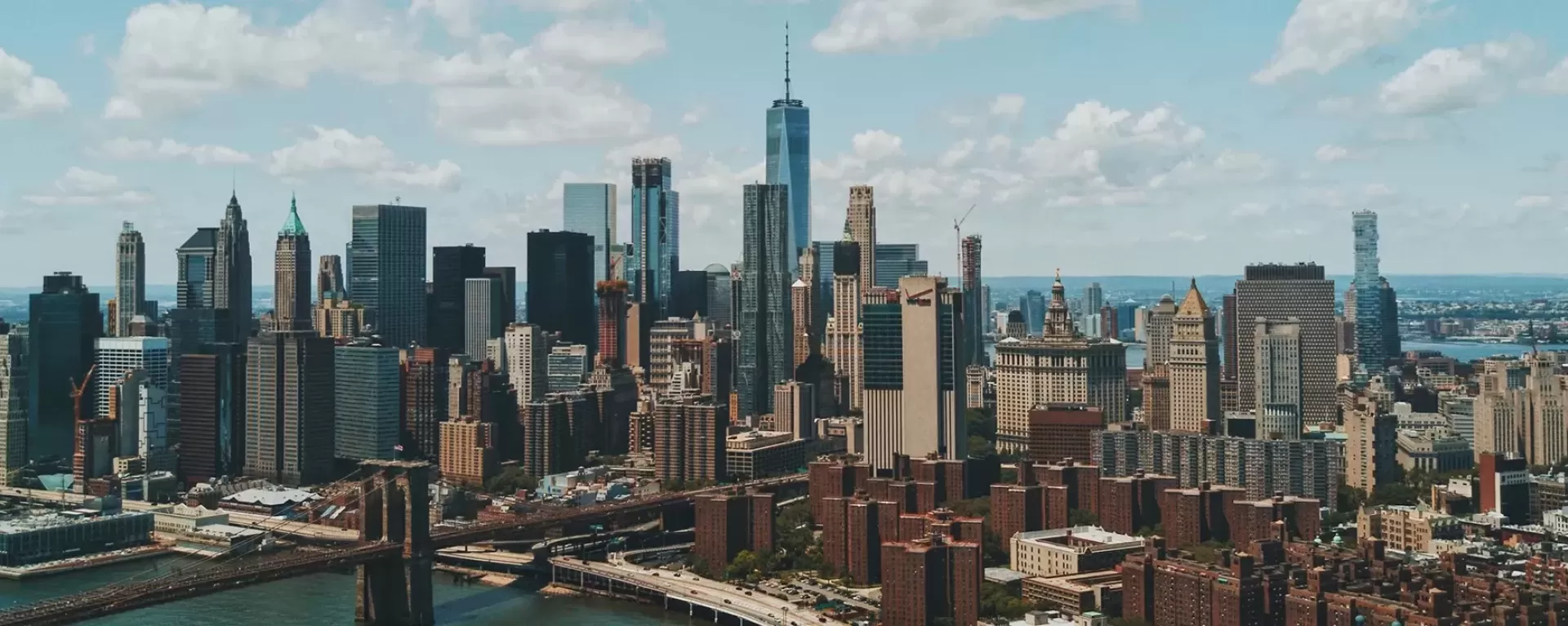 City and skyline view of New York city